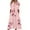 Pink, variant on OAVQHLG3B Women's Spring Dresses Summer Casual Loose Butterfly Floral Printed V-Neck Half Sleeve Button Pockets Long Dress