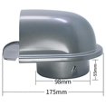 thumbnail image 2 of 4inch 100mm Waterproof Stainless Steel Vent Vent Hood Anti-corrosion Exhaust Extractor For Wall Air, 2 of 5