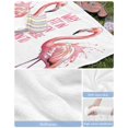 thumbnail image 6 of Pink Flamingo Beach Towels Oversized Super Absorbent, Summer Animal Gradient Watercolor Lightweight Bath Towel Quick Dry Sets For Bathroom/Pool/Rv Camping/Beach Play/Gym Room/Picnic 35"x70", 6 of 8