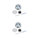 thumbnail image 2 of Reemplazo de 2 piezas de hojas de sierra triangulares Scienceny de metal negro, 2 of 6
