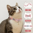 thumbnail image 4 of Adorable Cat Collar with Bow, Cute Kitten Collars for Girl Cats Pink Cat Bows & Accessories Breakaway Safety Cat Bowtie Collar, 4 of 6
