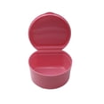 thumbnail image 3 of Clearance! Fdelink Denture Box Denture Bath Box Case Dental False Teeth Storage Box with Hanging Net Container Pink, 3 of 6