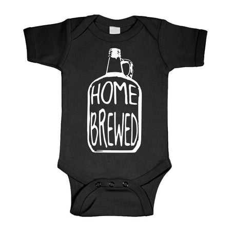 

HOME BREWED - wine beer brew craft - Cotton Infant Bodysuit (Black 6m)