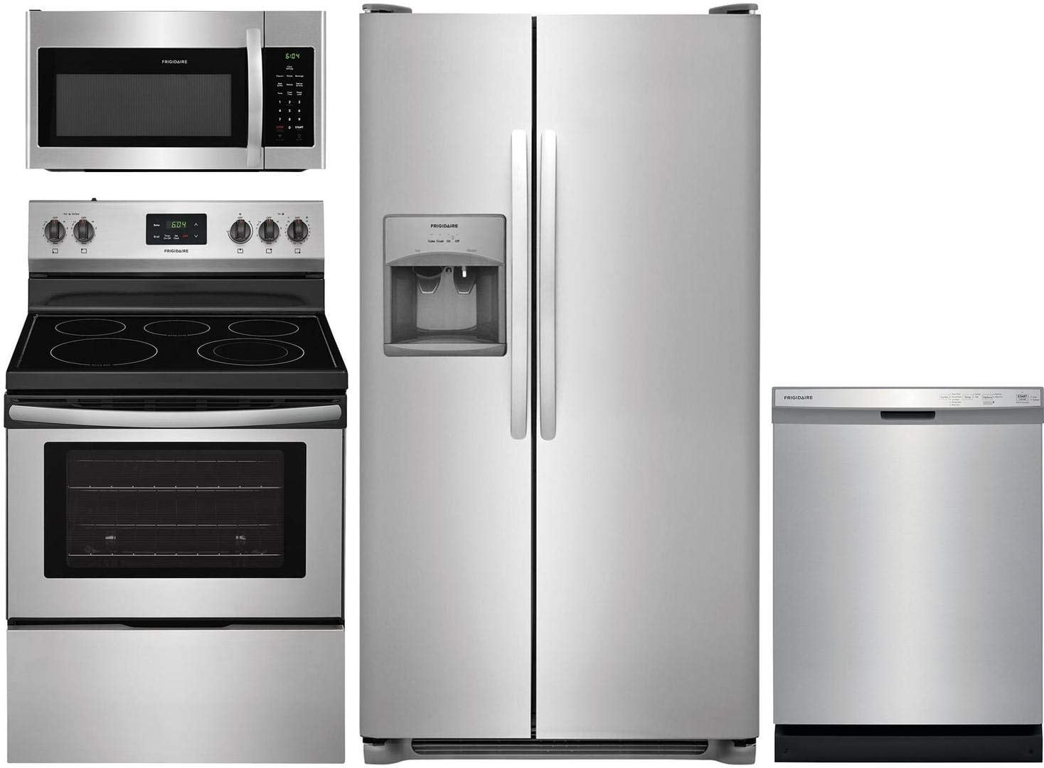 Frigidaire 4 Piece Kitchen Package FFSS2615TS 36"Side by Side