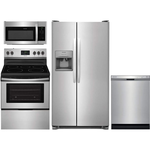 Frigidaire 4 Piece Kitchen Package FFSS2615TS 36"Side by Side