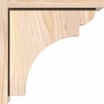 thumbnail image 3 of 7 1/2"W x 14"D x 14"H Yorktown Smooth Corbel w/Backplate, Douglas Fir, 3 of 9