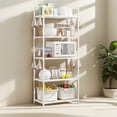thumbnail image 5 of 5 Tier 66 Lbs/Shelf Capacity Storage Shelves Adjustable Shelving Unit Heavy Duty Storage Rack 50in * 20in(White), 5 of 10