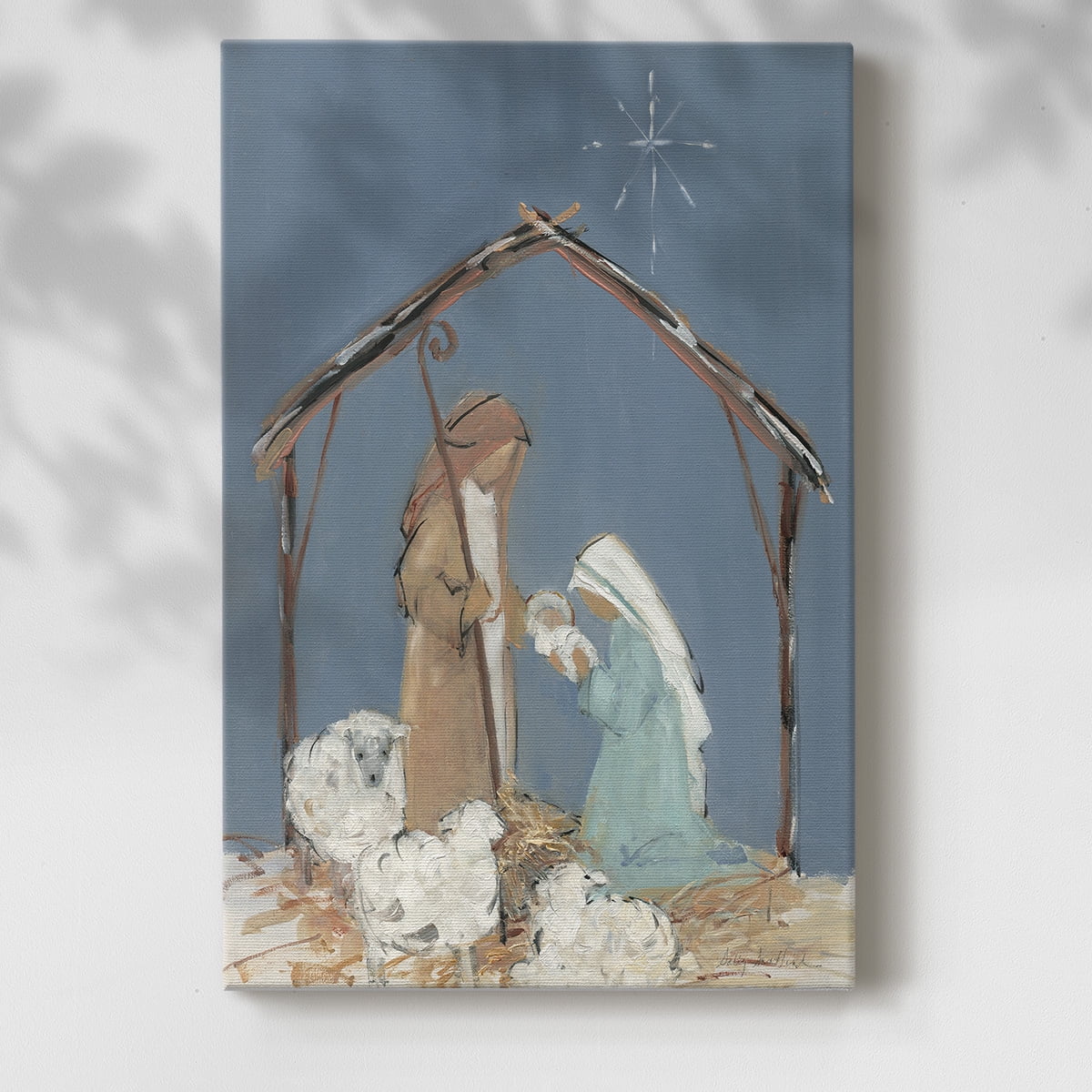 Twilight Nativity Family- Gallery Wrapped Canvas