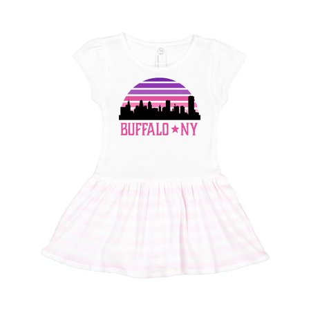 

Inktastic Buffalo New York Gifts Skyline Gift Toddler Girl Dress