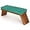 Teal Green / Teak, variant on Teak Meditation Bench - Meditation Seat - Meditation Stool - Kneeling Meditation Chair - Portable Folding Meditation Bench - Seiza Yoga Meditation Bench - Prayer Bench (Teak)