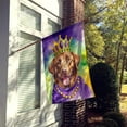 thumbnail image 2 of Chesapeake Bay Retriever King of Mardi Gras House Flag, 2 of 7