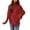 Red, variant on Quinlirra Womens Sweaters Women's Irregular High Neck Buttonless Shirt Knitted Shawl Top