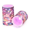 thumbnail image 7 of Yayeee Flameless Candles with Remote Flickering Battery Operated Multi Color Changing, Black Colorful Circles, 7 of 7