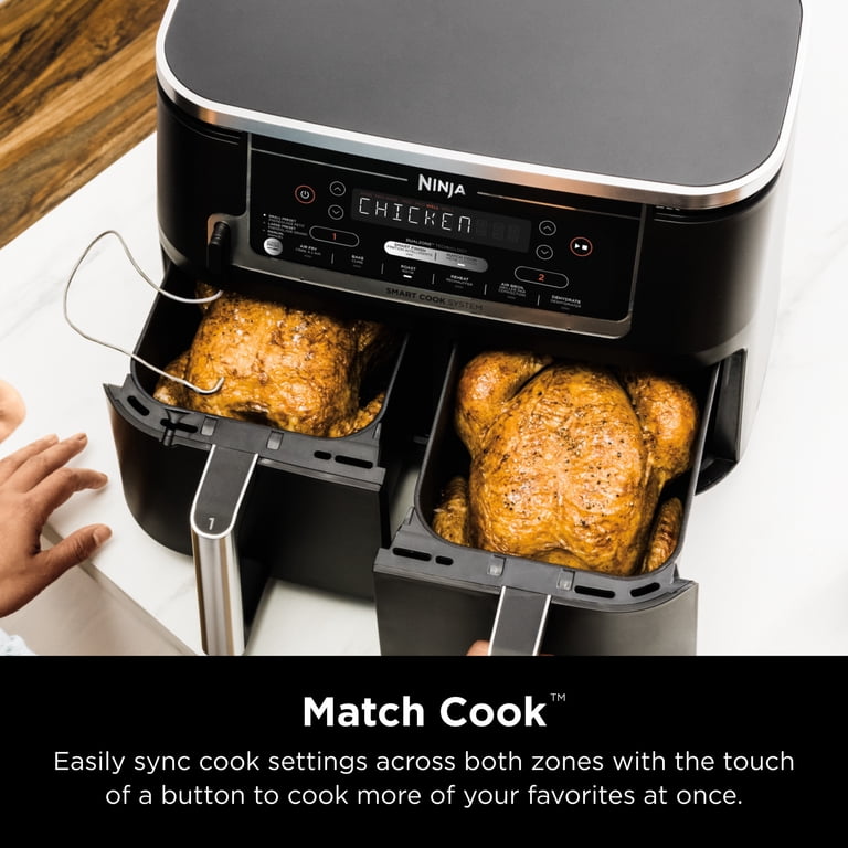 Ninja® Foodi® 6-in-1 Smart 10-qt. 2-Basket Air Fryer - Walmart.com