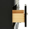thumbnail image 6 of Ariel Hamlet 42 In. Oval Sink Bathroom Vanity With Carrara White Quartz Countertop 1.5 Edge In Black, 6 of 11