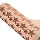 thumbnail image 3 of Rodillo de amasar con estampado de alce y copos de nieve, herramienta de madera para hornear de mano., 3 of 4