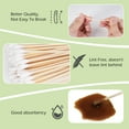 thumbnail image 6 of MoHern Precision Cotton Swabs with Wooden Sticks, 400 Pcs, 6 Inch, Absorbent, Lint Free, Makeup, Pet Care, 6 of 7