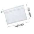 thumbnail image 3 of Yonrjhukm Transparent Double-layer Mesh Pencil Case, Zippered Storage Bag for Test Papers and Pens, Durable Nylon, Multiple Compartments, Ideal for Home and Office Supplies, 3 of 4
