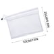 thumbnail image 3 of Estuche transparente de malla de doble capa con cremallera | Bolsa para guardar exámenes | Organizador de bolígrafos y marcadores para la escuela, la oficina y el hogar., 3 of 4