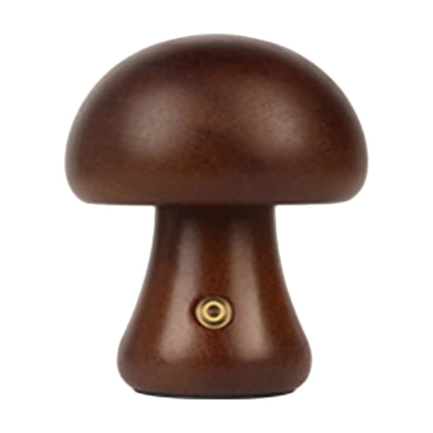 Xihbxyly Lámpara de Noche de Madera, Lámpara Led Recargable de Escritorio, Control Táctil de Brillo, Madera de Haya y Nogal, Decoración para Dormitorio y Sala de Estar, Regalo Elegante para Mujer (1