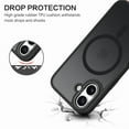 thumbnail image 7 of GAOBAO Magnetic for iPhone 16 Case, Compatible with MagSafe, Drop Protection Slim Translucent Matte Shockproof with Anti-Fingerprint Phone Case, Black, 7 of 7