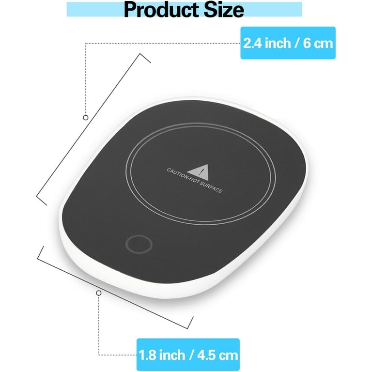 Rigstne Coffee Mug Warmer - 20W Portable Mug Warmer for Desk, Coffee Cup  Warmer with Auto Shut Off, Candle Warmer Plate for Travel, Office and Home