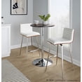 thumbnail image 2 of LumiSource Mason Swivel Adjustable Counter Height Dining Set - 3 Piece, 2 of 6