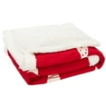 thumbnail image 2 of SAFAVIEH Cedar Sherpa Throw Red, 2 of 6