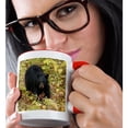 thumbnail image 2 of 3drose, Black Bear in Autumn Foliage, Yellowstone National Park., 15oz Two-tone Red Mug, 2 of 6