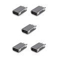 thumbnail image 1 of Seitruly Adaptador tipo C a USB 3.0 a Convertidor de alta eficiencia multifuncional resistente al desgaste para teléfono PC Gris Gris 5piezas, 1 of 6
