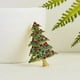 thumbnail image 3 of Broches de Feliz Navidad para mujer, joyería de moda, exquisito broche de árbol de Navidad de diamantes de imitación, alfileres de esmalte, regalos de fiesta de año nuevo, 3 of 4
