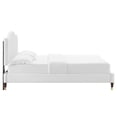 thumbnail image 6 of Modway Juniper Channel Tufted Performance Velvet Full Platform Bed in White, 6 of 10
