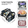 thumbnail image 3 of Animal Double Layered Insulated Lunch Bag with Two Compartments, Large Capacity, Hand-Carry Refrigerated Lunch Bags, 7.1x11.4x16.1 Inches, 3 of 6