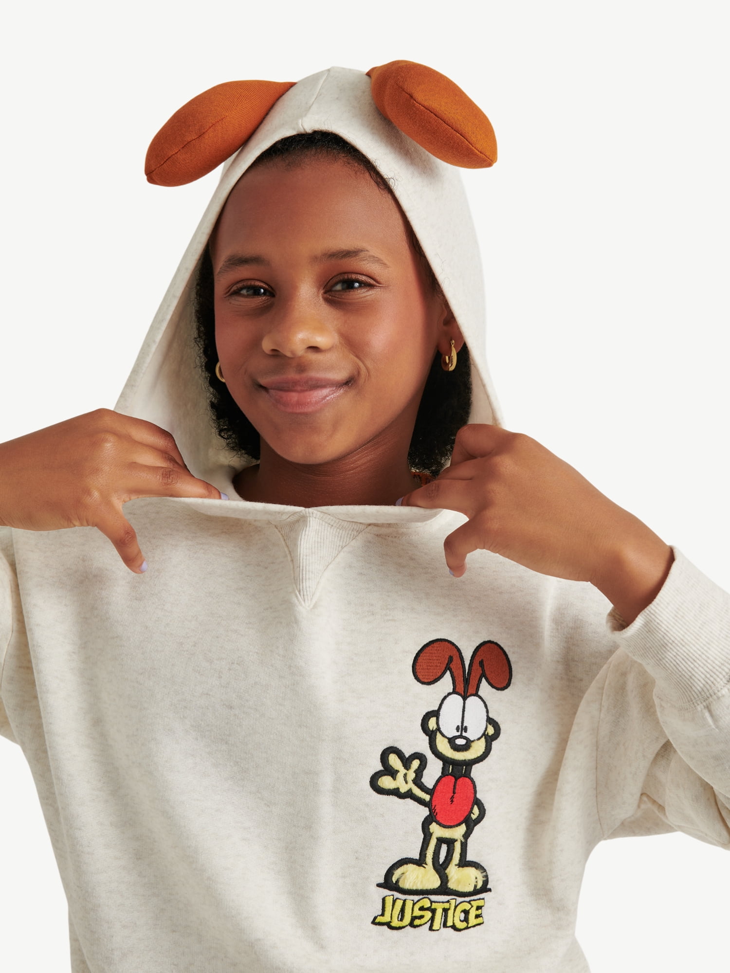 Justice x Garfield Girls Graphic Hoodie, Sizes XS - XLP