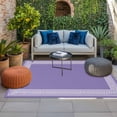 thumbnail image 2 of Purple Greek Key Outdoor Rug for Patio/Deck/Porch, Non-Slip Large Area Rug 5 x 7 Ft, Geometric Greece Ancient Farmhouse Geo Indoor Outdoor Rugs Washable Area Rugs, Camping Rug Carpet Runner, 2 of 8
