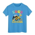 thumbnail image 3 of MUXiin Girls Easter Shirt Size 10 3d Prints Short Sleeve T-Shirt Happy Easter Easter Day Funny Tees T-Shirts Toddler To Big Kid (Blue,6-7 Years), 3 of 5