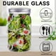 thumbnail image 3 of Frascos de vidrio Glassmagic de 950 ml, paquete de 12, boca ancha con tapas herméticas, 3 of 5