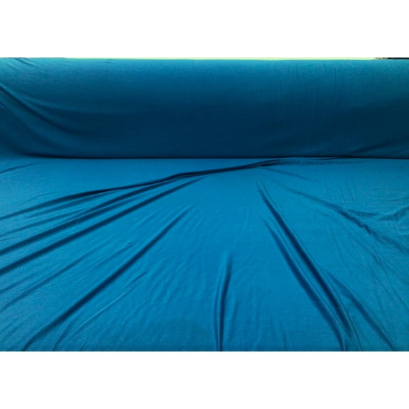 96% Viscose Bamboo 4% Spandex Fabric 4 way Stretch Teal B213