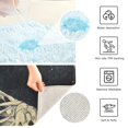 thumbnail image 3 of Yayeee Bath Rug for Bathroom Floor Non Slip Contour Fluffy Soft Absorbent Mat, 20"x24", Black Skeleton, 3 of 7