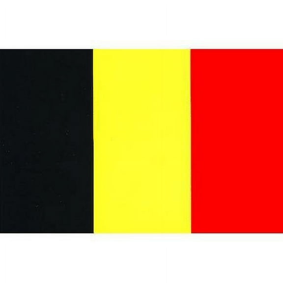 Belgium flag decal for auto, truck or boat