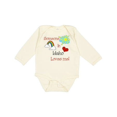 

Inktastic Someone in Idaho Loves Me! Gift Baby Boy or Baby Girl Long Sleeve Bodysuit