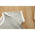 thumbnail image 6 of Yutk Toddler Kids Girls Boys Solid Ribbed Tops Tee Shorts Outfits Set Clothes Gray, 6 of 9