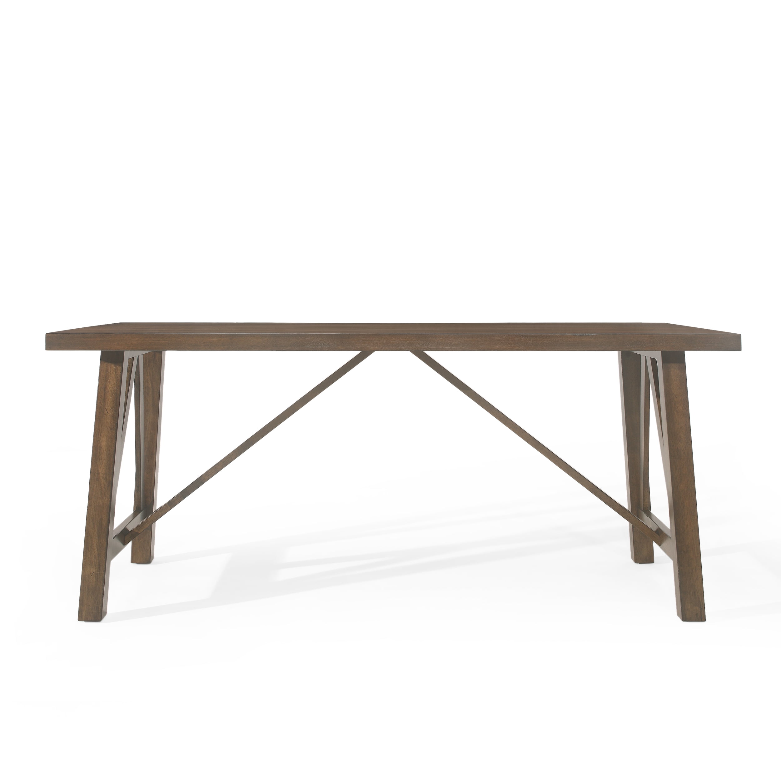 Euroco 71" Solid Wood Dining Table for 6, Farmhouse Rectangular Indoor Kitchen Table for Home