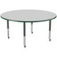 thumbnail image 4 of ECR4Kids 60in Round Premium Thermo-Fused Adjustable Activity Table Grey/Green/Black - Super Leg, 4 of 8