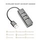 thumbnail image 2 of Adaptador USB portátil 4 puertos USB 2.0 HUB USB de 480 Mbps para tableta de computadora portátil de escritorio Hugtrwg Para estrenar, 2 of 5