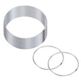 thumbnail image 1 of Uxcell Paquete de 12 Anillos de Atrapasueños, Anillo de Forma Redonda de Metal de 3.1 Pulgadas para Decoraciones de Manualidades DIY Plata, 1 of 1