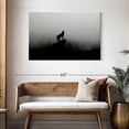 thumbnail image 3 of Elephant Stock Wolf Silhouette Wall Art - Horizontal Canvas Wall Art - Living Room Wall Decor - Animal Canvas - Black And Gray Decor - 45" x 30", 3 of 8