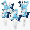 Big Dot Of Happiness 1st Birthday Shark Zone Centerpiece Sticks - Set Of 15 Table Toppers For Shark Party