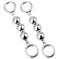 thumbnail image 4 of SHISUYAN 2pcs Round Imitation Pearl Beads Short Handle Bag Chain Replacement Bag Decor, 4 of 7