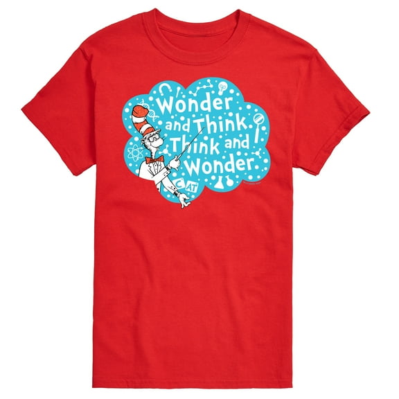 Cat in the Hat - Wonder And Think - Men's Short Sleeve Graphic T-Shirt